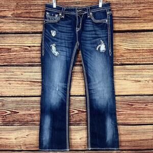 Rock Revival Vivian Easy Boot Dark Wash Denim Jeans